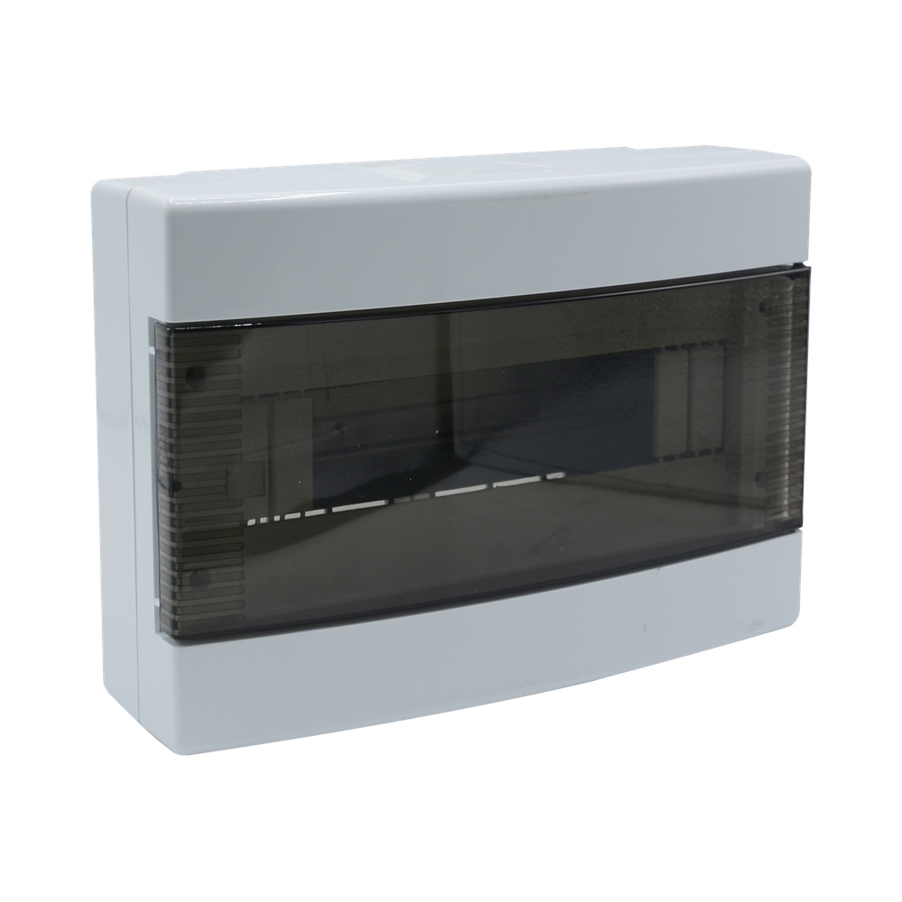 Centralino a parete slim 12M.-IP40 - 275x190x90 portello trasp.fumè