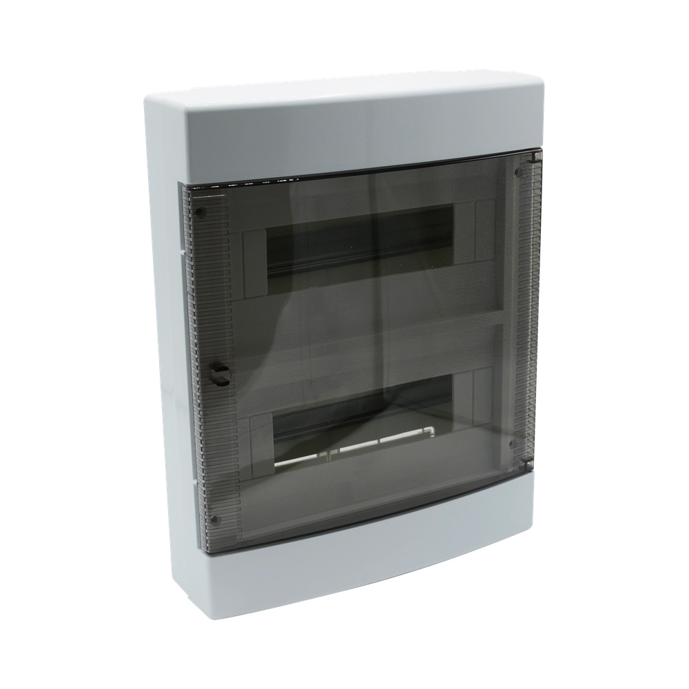 Centralino a parete slim 24M(2x12)-IP40 - 275x350x90 portello trasp.fumè