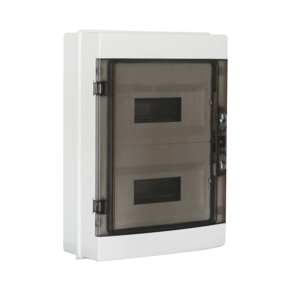 Centralino slim da parete 24M IP65 ABS 302x420x140 portello trasp.fumè