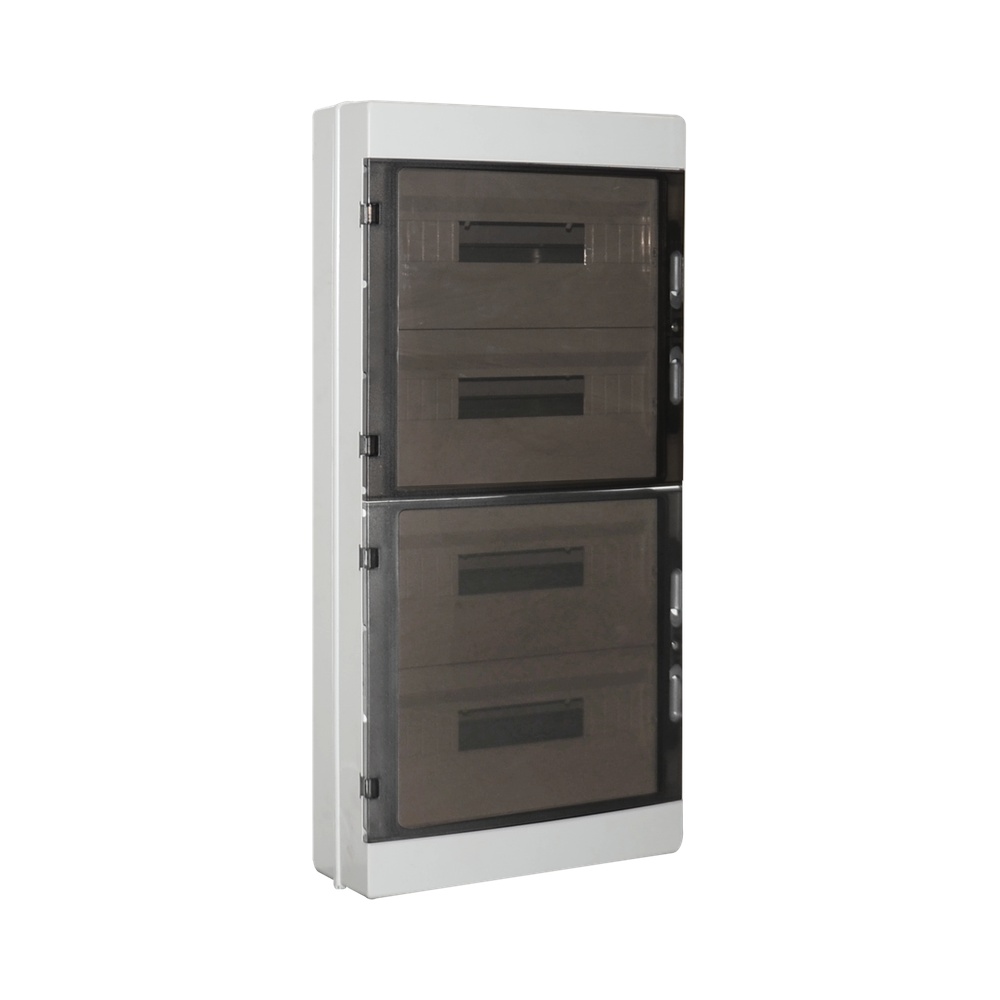 Centralino slim da parete 72M IP65 ABS 414x878x160 portello trasp.fumè