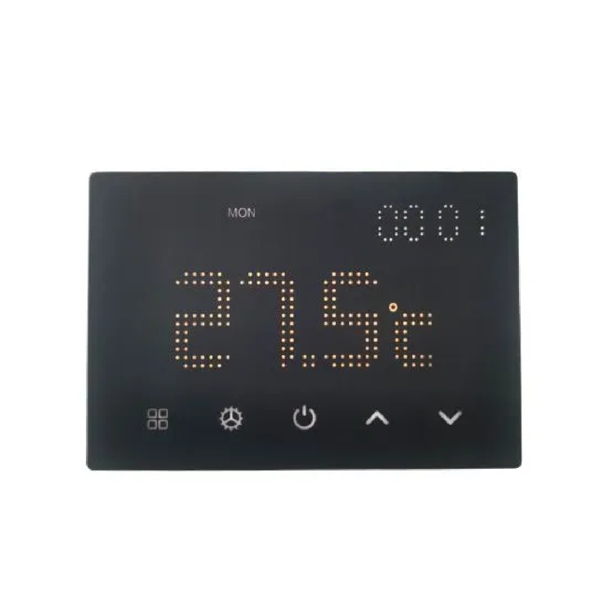 Termostato programmabile da Incasso 230V display touch Nero