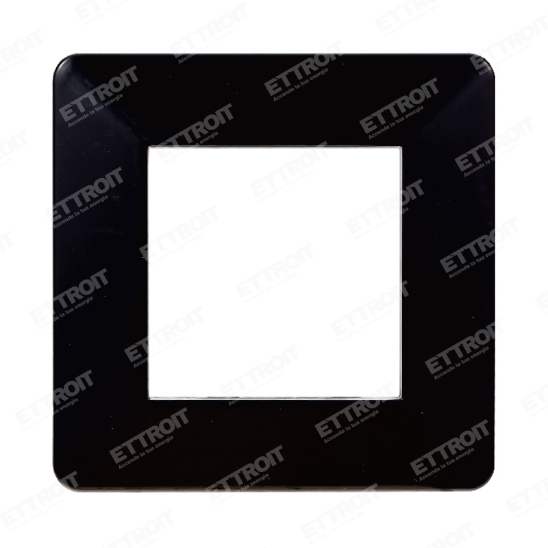 PLACCA PLASTICA 2P NERO