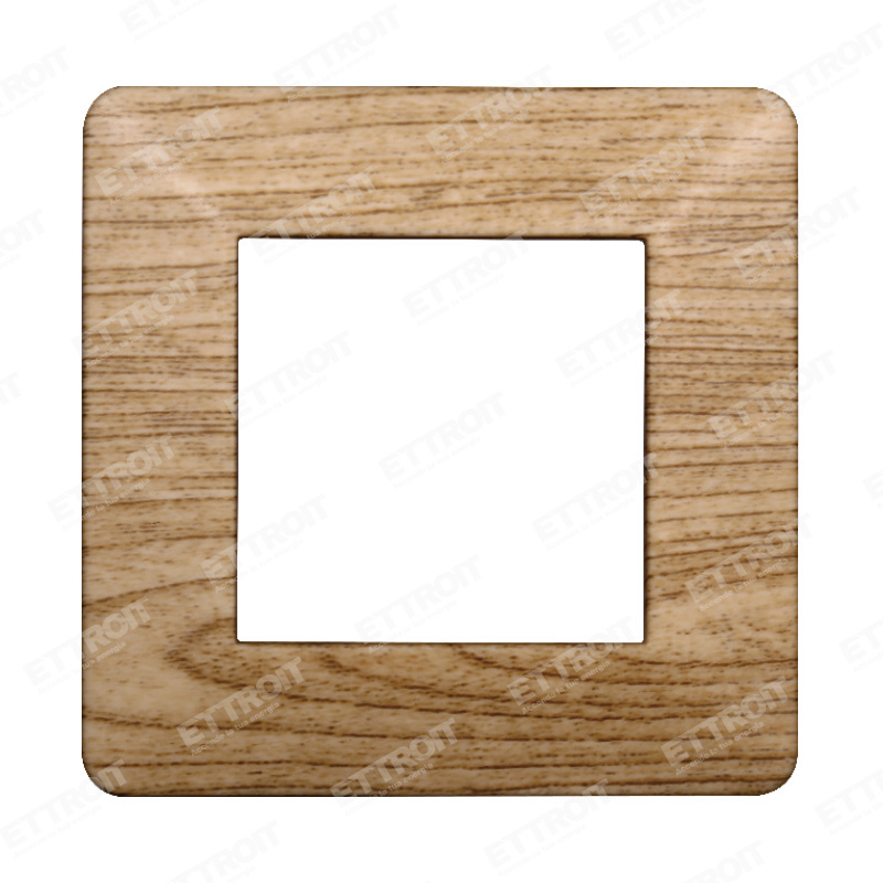 PLACCA PLASTICA 2P LEGNO SCURO