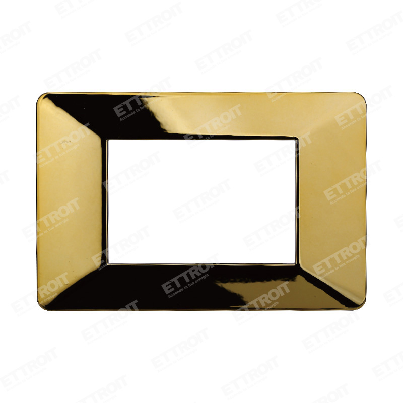 PLACCA PLASTICA 3P ORO LUCIDO