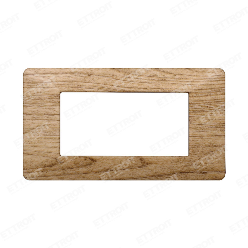 PLACCA PLASTICA 4P LEGNO SCURO