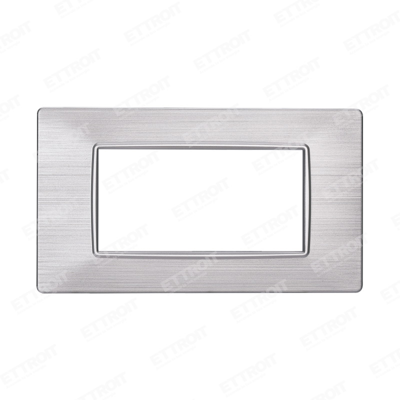 PLACCA 4P SILVER SATINATO
