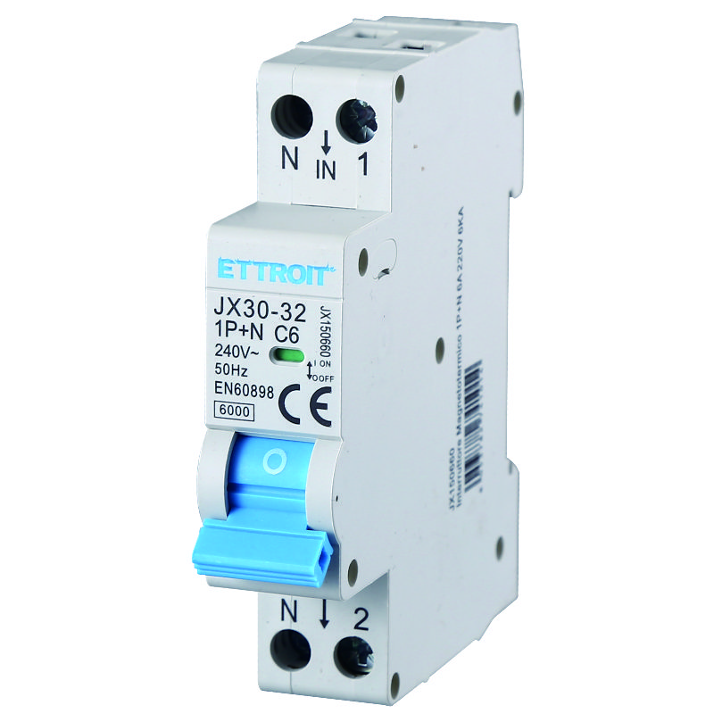 Interruttore Magnetotermico 1P+N 6A 220V 6KA