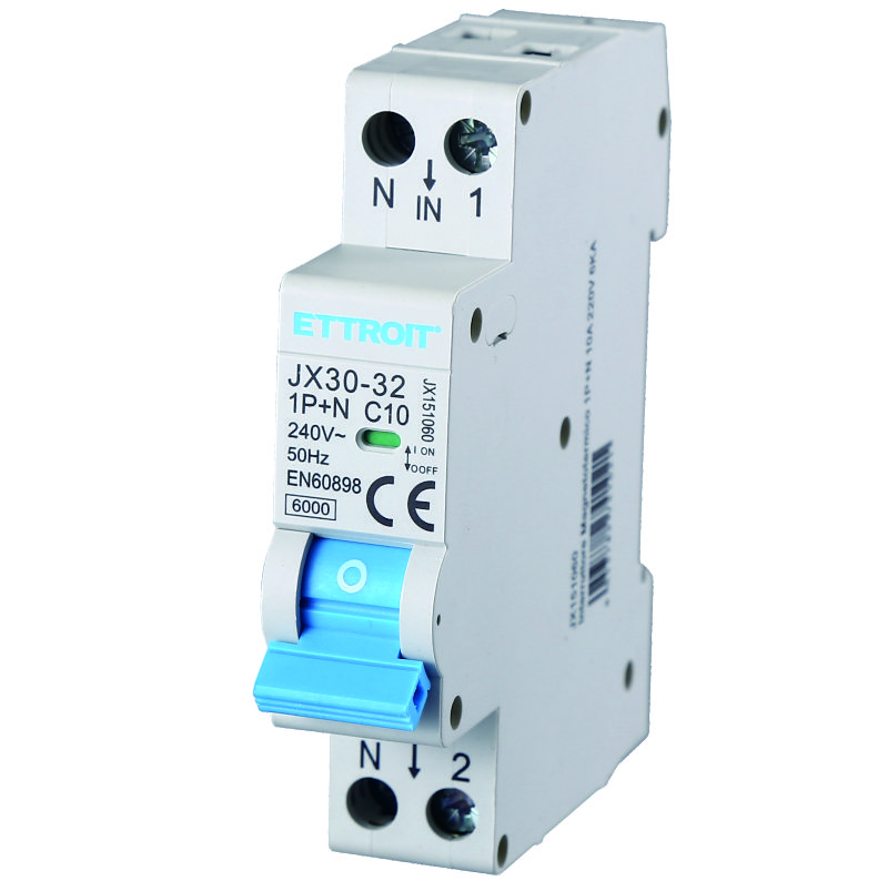 Interruttore Magnetotermico 1P+N 10A 220V 6KA