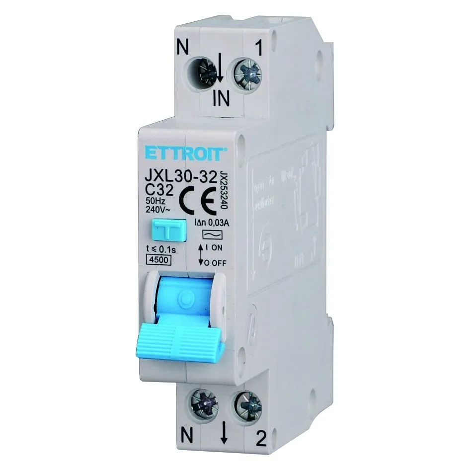 Magnetotermico Differenziale 1P+N 32A 30mA 220V-4.5KA