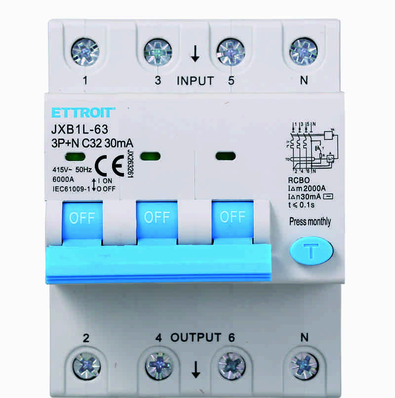 Magnetotermico Differenziale 3P+N 32A 30mA 380V-6KA