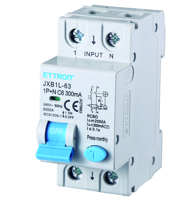 Magnetotermico Differenziale 1P+N 6A 300mA 220V-6KA