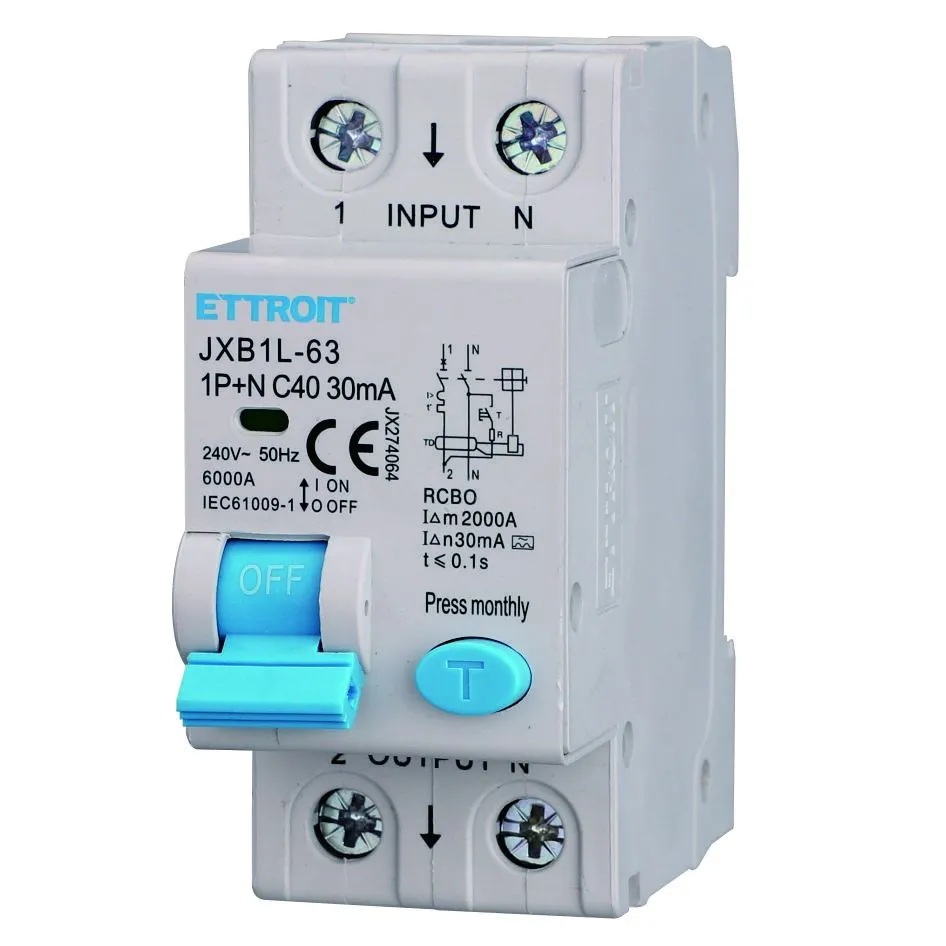 Magnetotermico Differenziale 1P+N 40A 30mA 220V-6KA CLASSE A