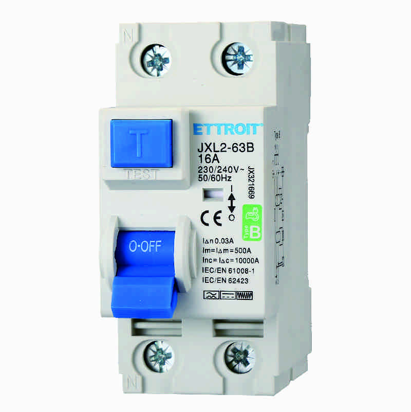 Magnetotermico Differenziale Puro 2P 16A 30mA CURVA B 6KA AC/DC 220V 