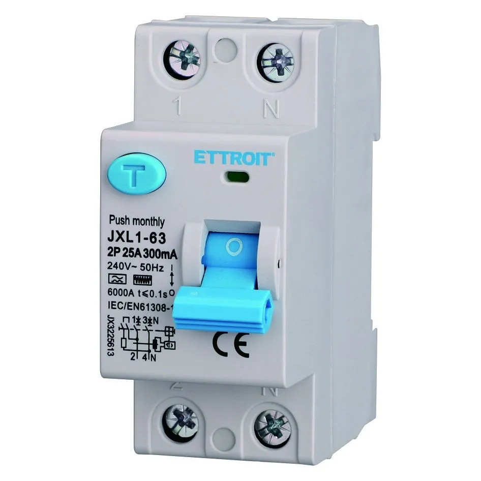 Interruttore Differenziale Puro 2P 25A 300mA 220V-6KA CURVA F