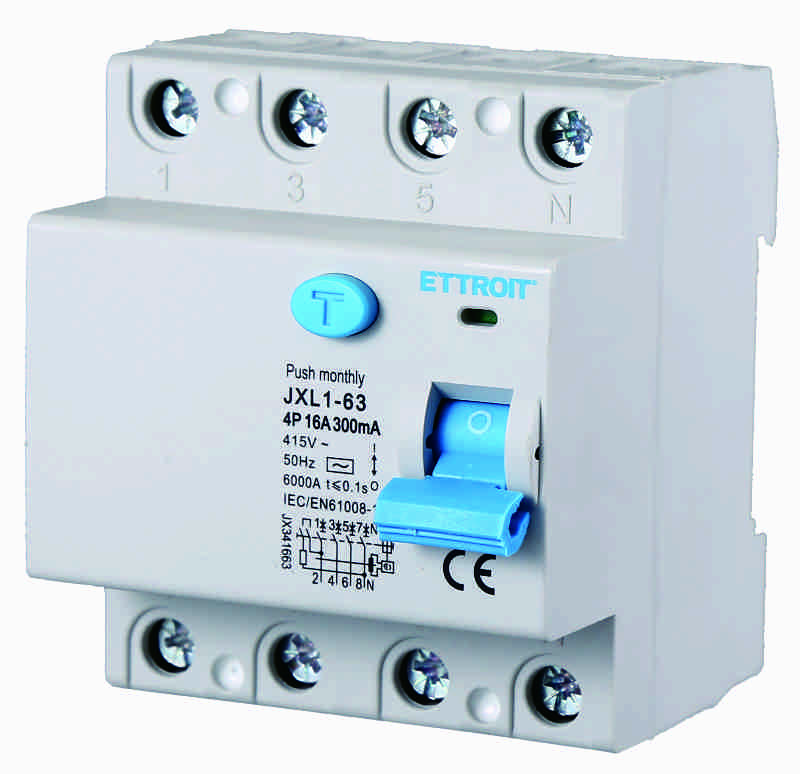Interruttore Differenziale Puro 4P 16A 300mA 380V-6KA