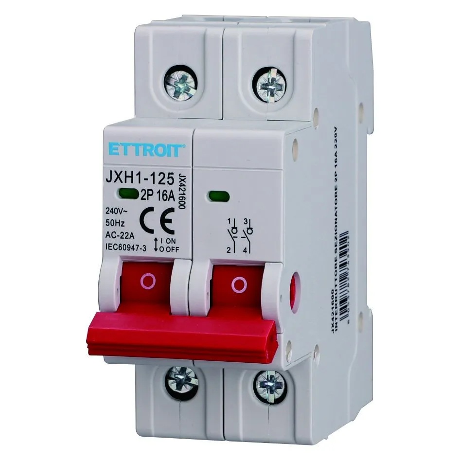 INTERRUTTORE SEZIONATORE 2P 16A 220V