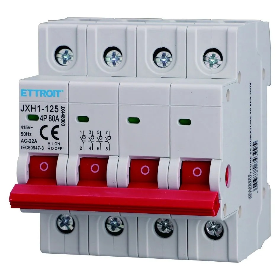 INTERRUTTORE SEZIONATORE 4P 80A 220V
