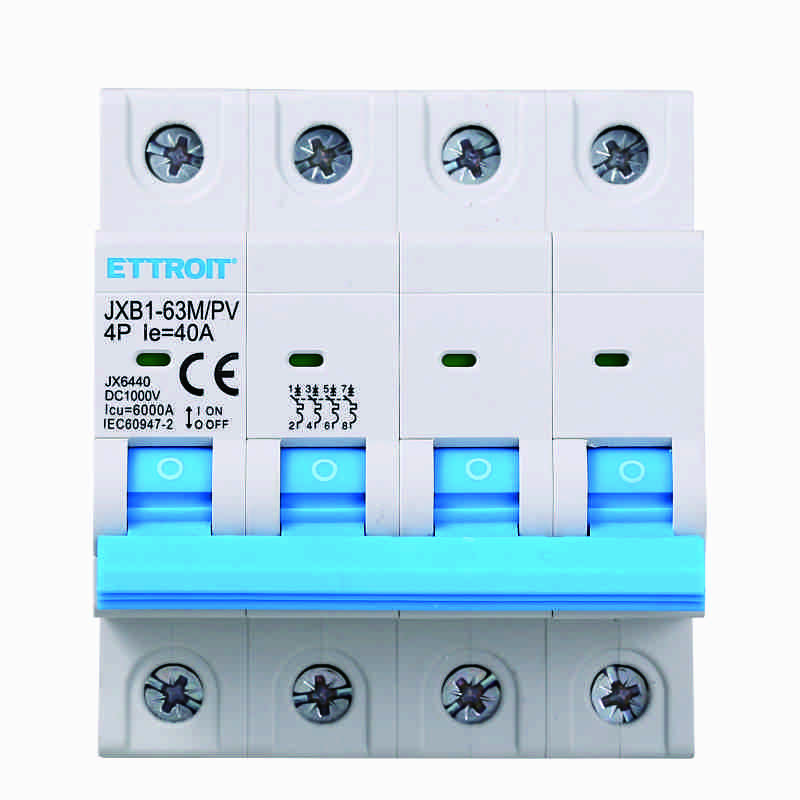 4P Interruttore Magnetotermico Fotovoltaico DC 40A 6kA 1000V