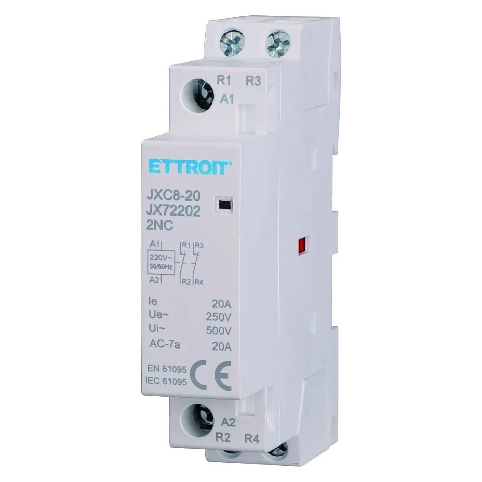 AC contattore DIN Rail 2P 220V 20A 2 Contatti NC