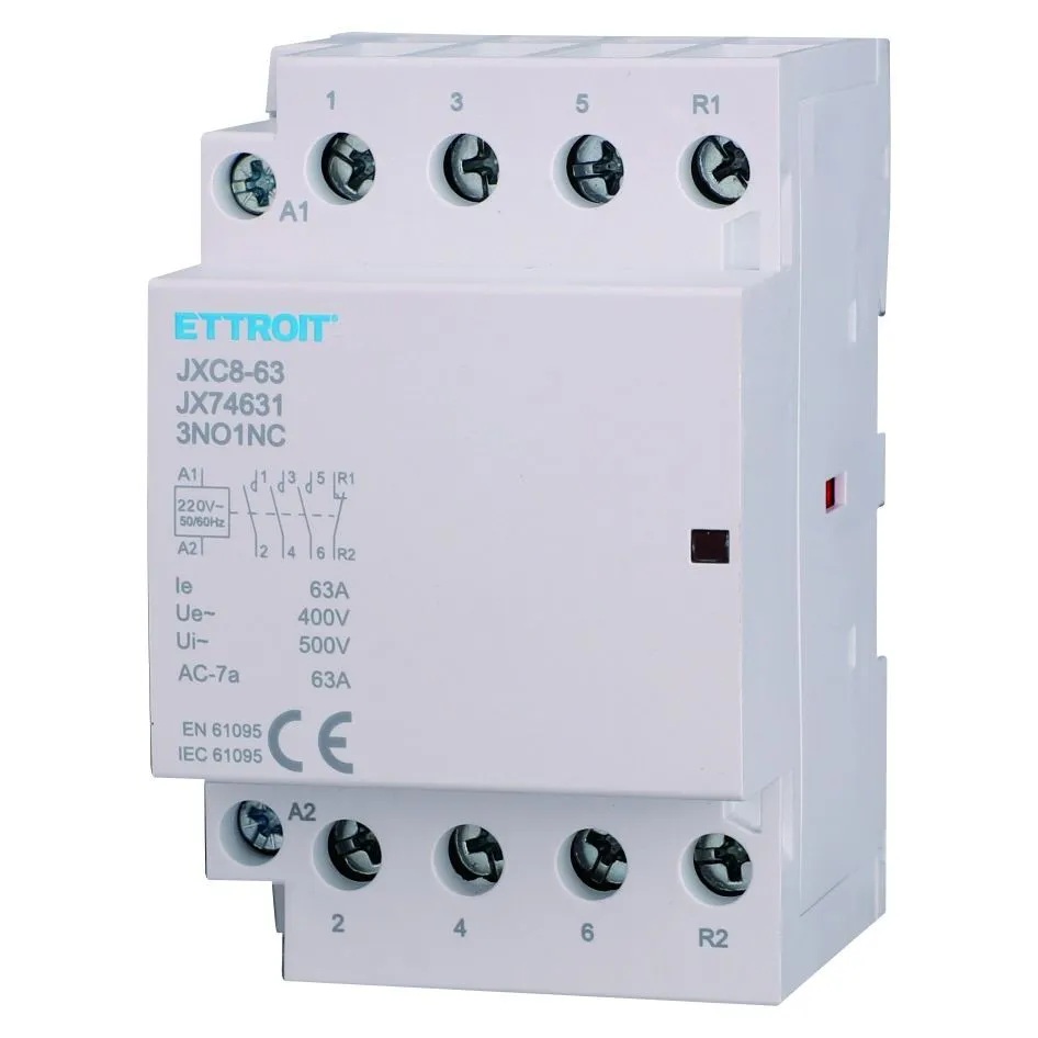 AC contattore DIN Rail 4P 220V 63A 3 Contatti NO 1 Contatti NC