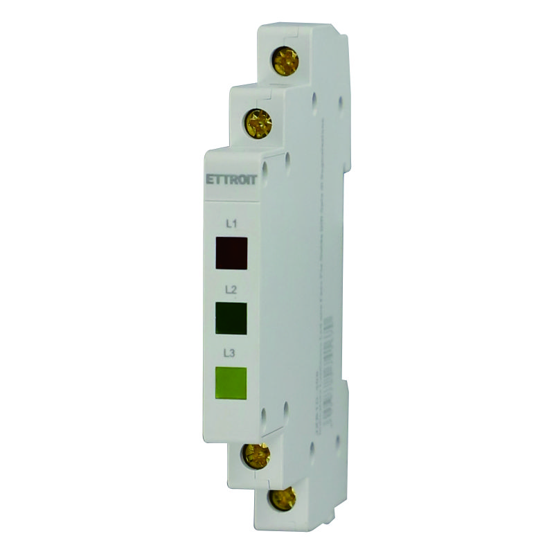 Indicatore Luminoso Led Tre Fasi Per Guida DIN Spia di Segnalazione