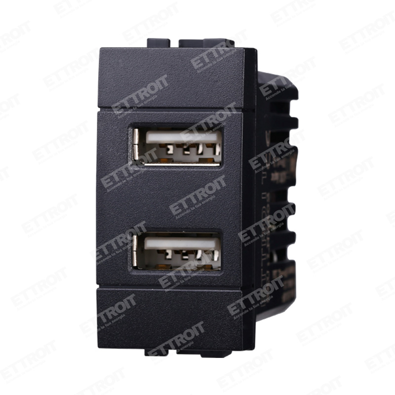 PRESA USB 2POSTI 2.1AMH