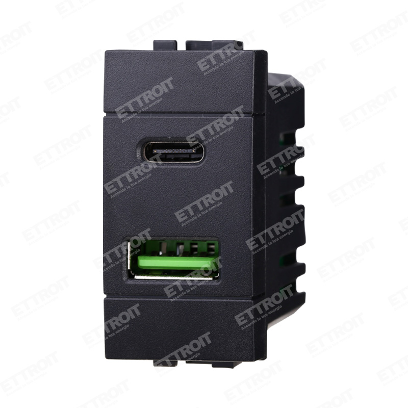 PRESA USB 2 IN 1 USB+TYPE-C 3.1AMH