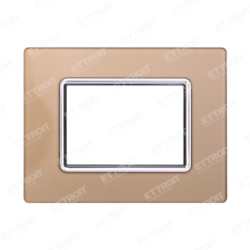 PLACCA VETRO 3P ORO