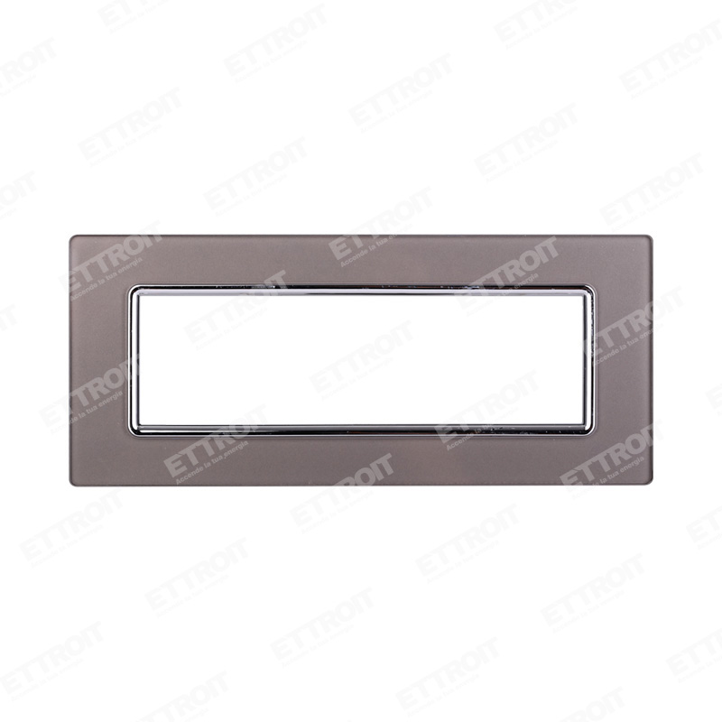 PLACCA VETRO 7P SILVER