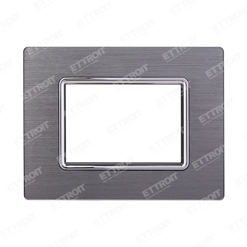 PLACCA ALLUMINIO 3P SILVER