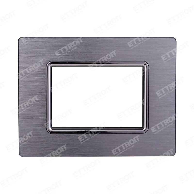 PLACCA ALLUMINIO 3P SILVER LUCIDO