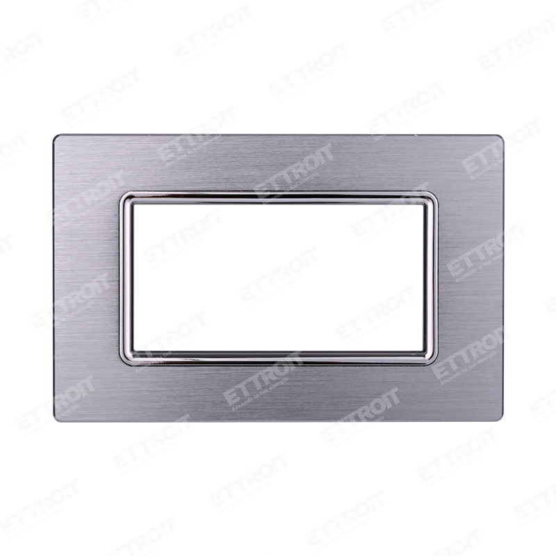 PLACCA ALLUMINIO 4P SILVER LUCIDO