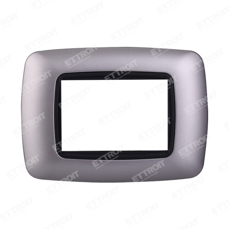 PLACCA PLASTICA 3P BOMBATA SILVER