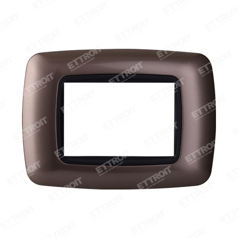 PLACCA PLASTICA 3P BOMBATA BRONZO