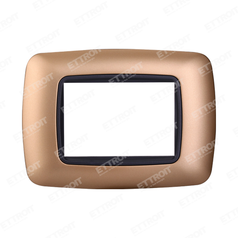 PLACCA PLASTICA 3P BOMBATA ORO
