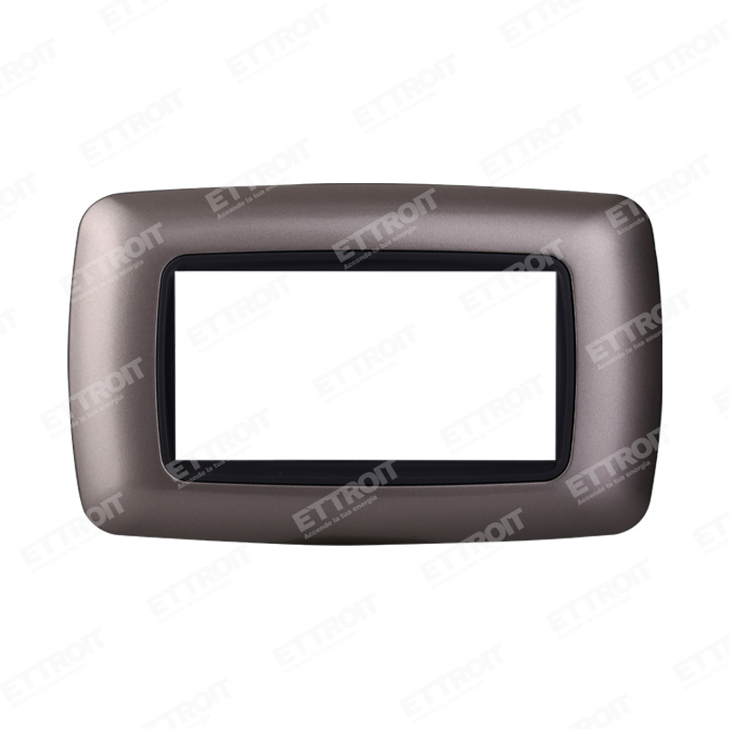 PLACCA PLASTICA 4P BOMBATA TITANIO