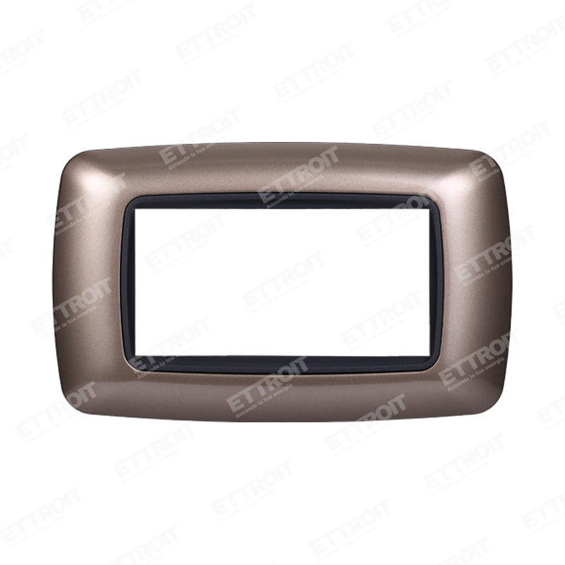 PLACCA PLASTICA 4P BOMBATA BRONZO