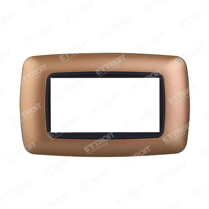 PLACCA PLASTICA 4P BOMBATA ORO
