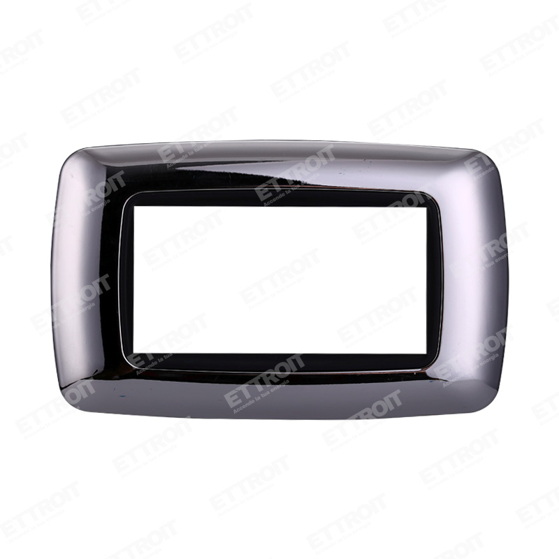 PLACCA PLASTICA 4P BOMBATA CROMATO LUCIDO