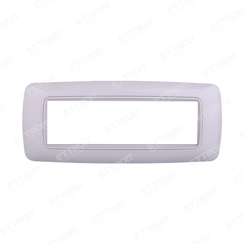 PLACCA PLASTICA 7P BOMBATA BIANCA/BIANCA