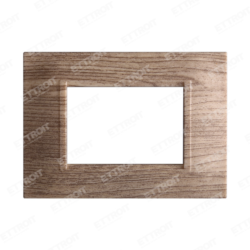 PLACCA QUADRATA  3P LEGNO SCURO