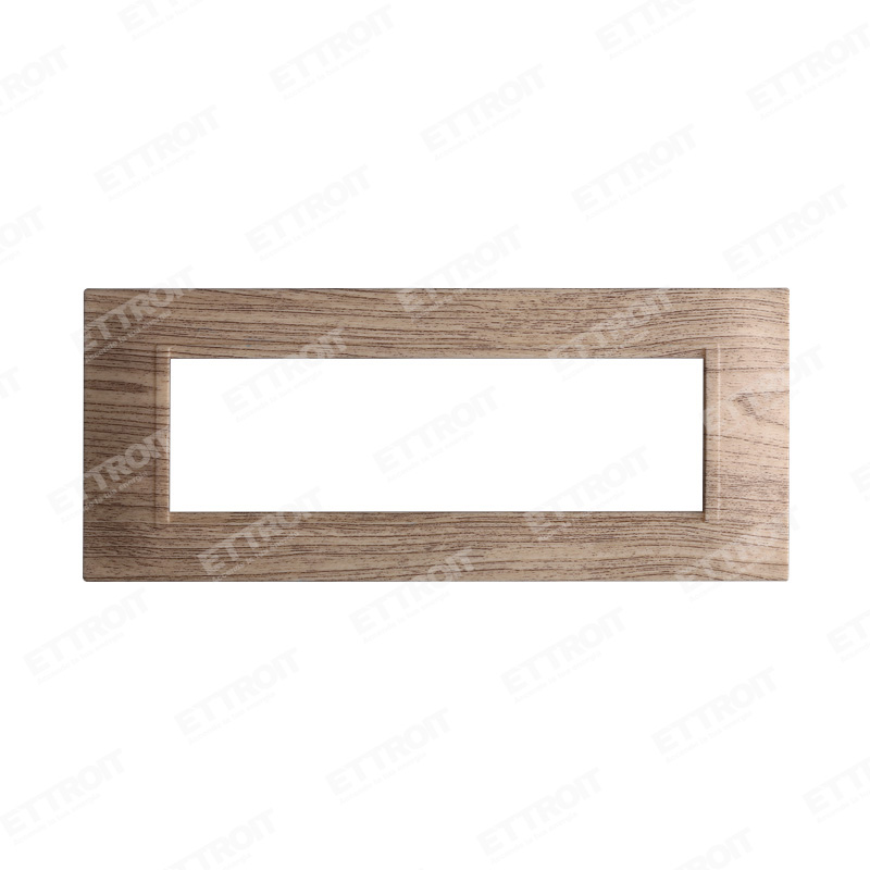 PLACCA QUADRATA 7P LEGNO SCURO