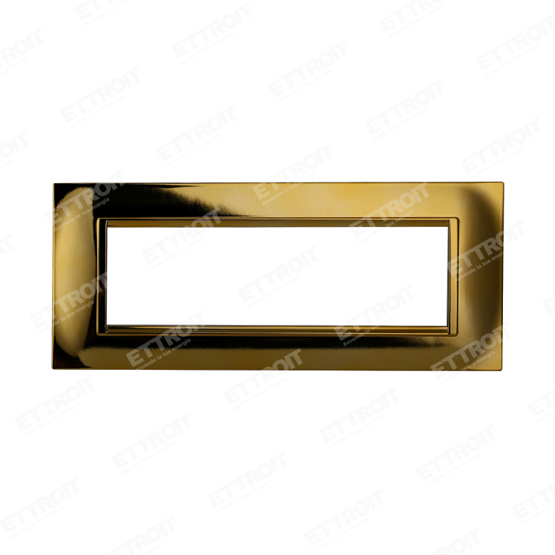 PLACCA QUADRATA 7P ORO LUCIDO