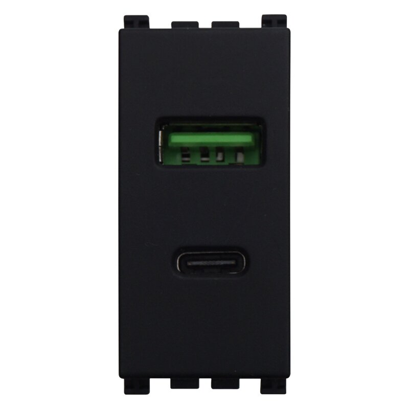 PRESA USB 2 IN 1 USB+TYPE-C 3.1AMH