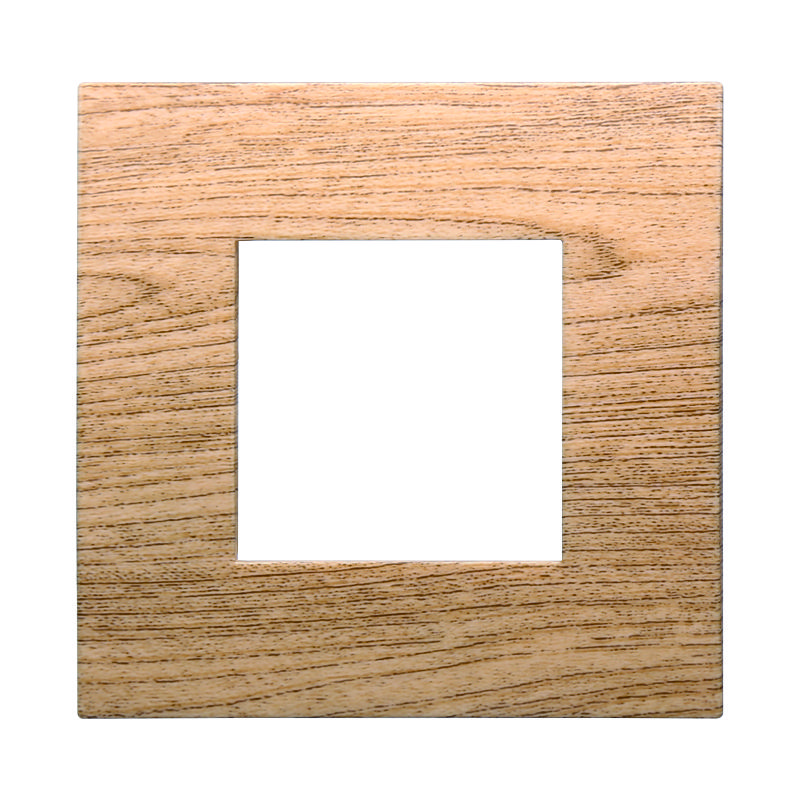 PLACCA PLASTICA 2P LEGNO SCURO