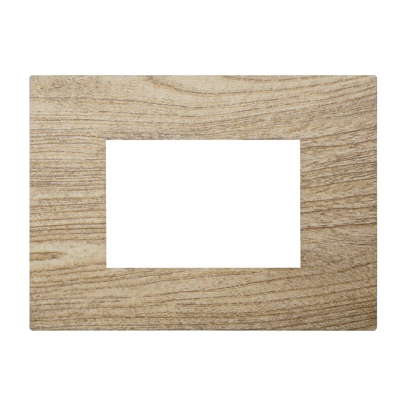 PLACCA PLASTICA 3P LEGNO SCURO