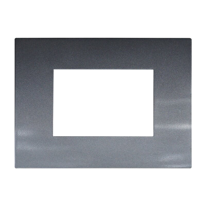 PLACCA PLASTICA 3P ACCIAIO SCURO