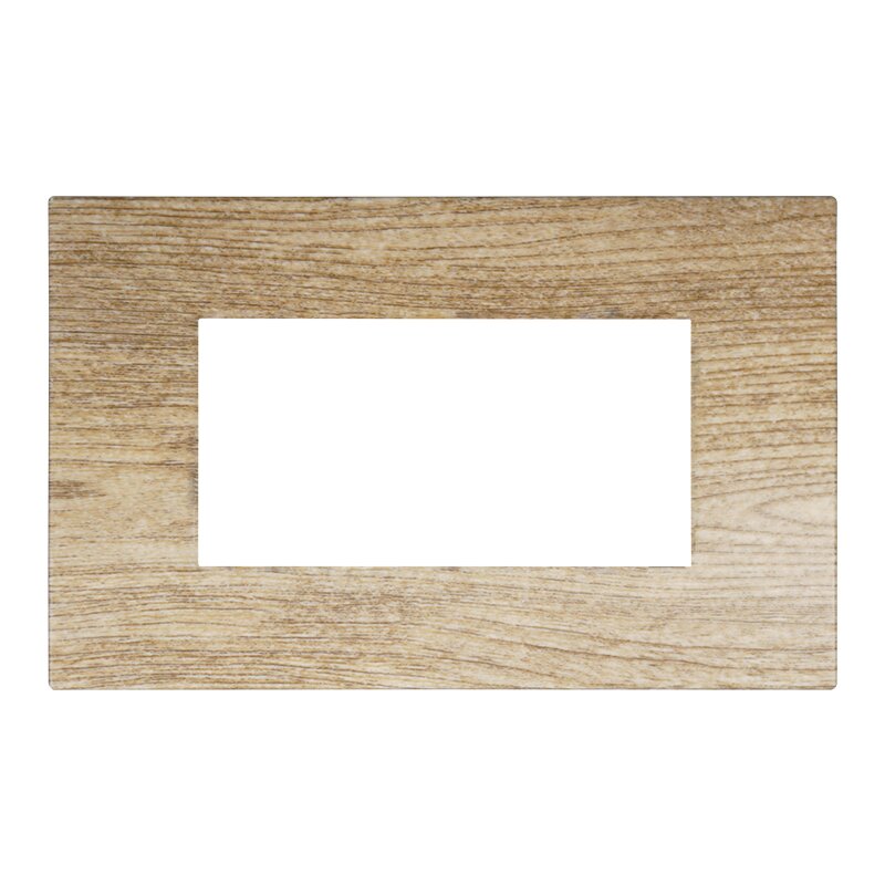 PLACCA PLASTICA 4P LEGNO SCURO