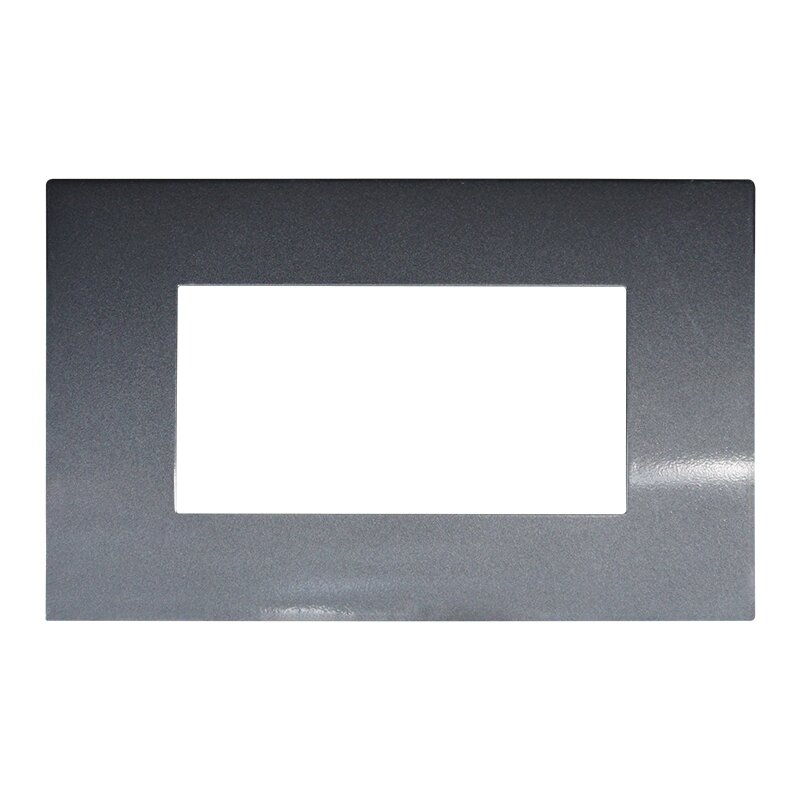 PLACCA PLASTICA 4P ACCIAIO SCURO