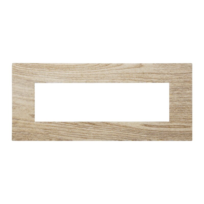 PLACCA PLASTICA 7P LEGNO SCURO